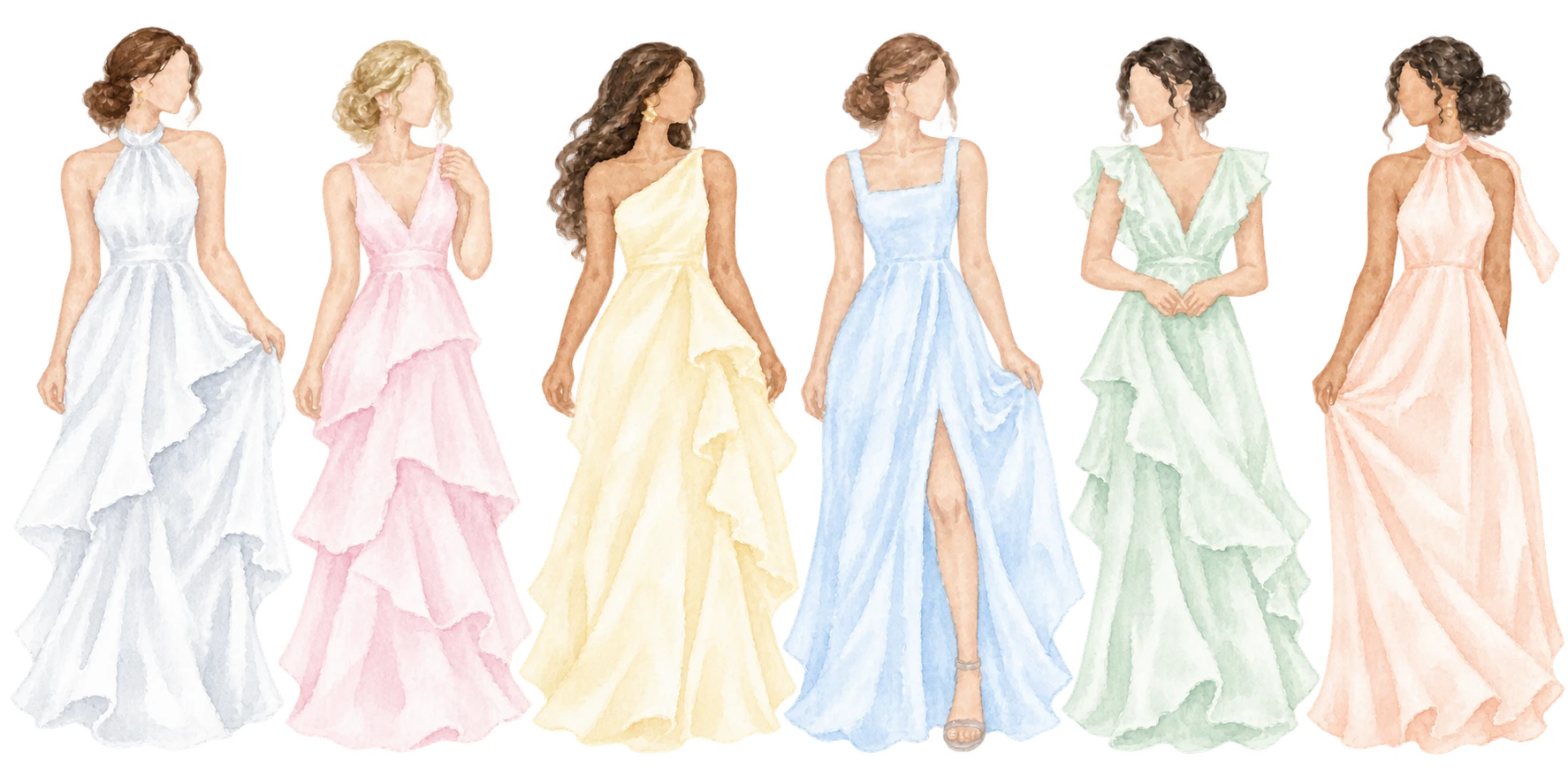 Colores a evitar: blanco, rosa casi blanco, amarillo casi blanco, azul casi blanco, verde casi blanco y naranja casi blanco